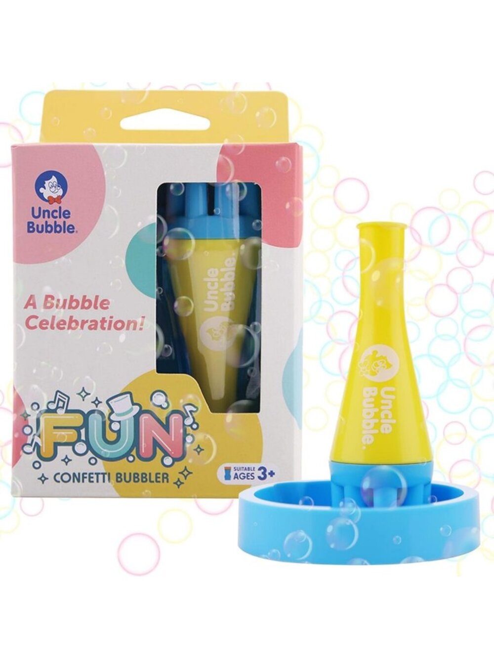 Mini Bubble Blower 2-Pack | Fun Confetti Bubbles for Kids & Outdoor Play